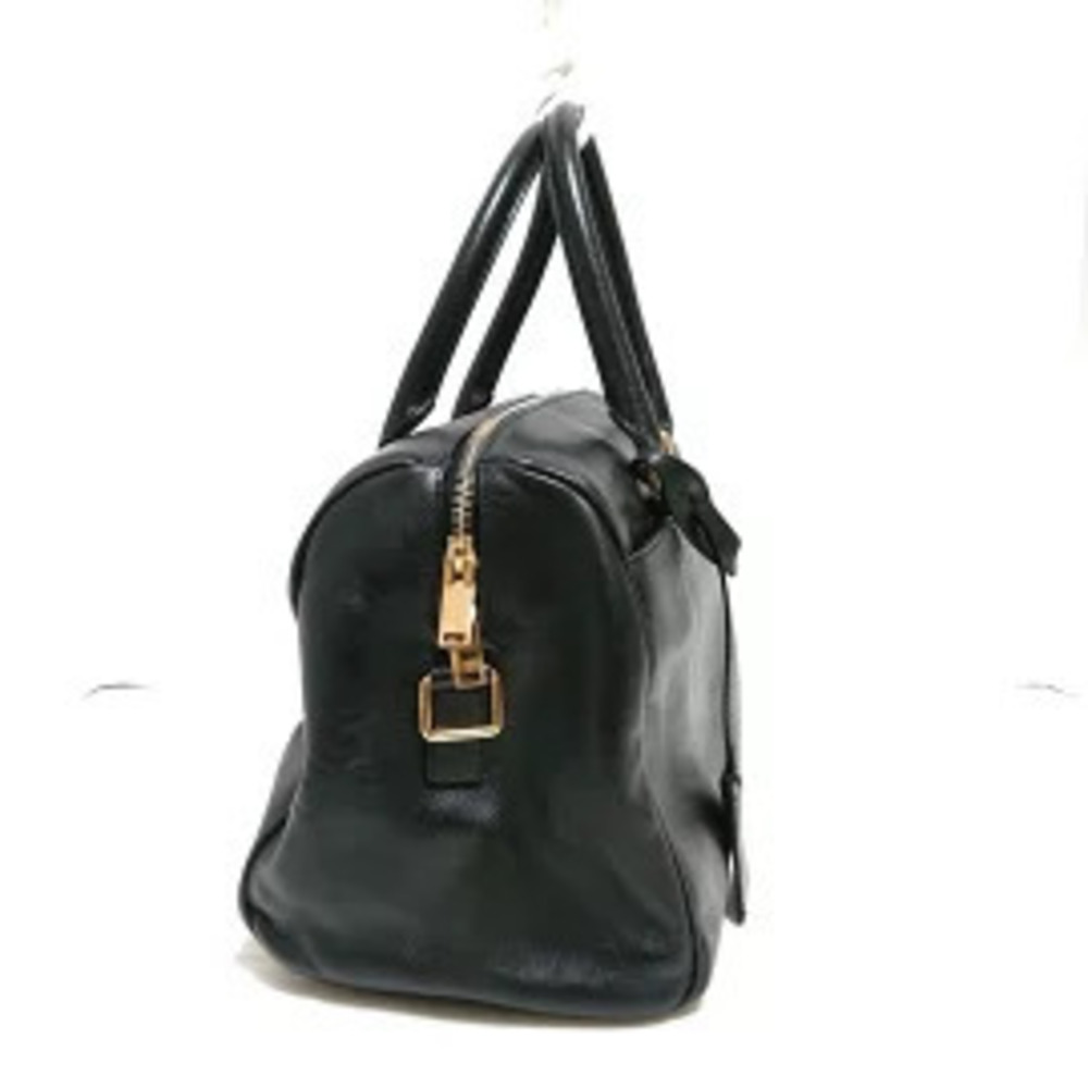 Saint Laurent PARIS Duffle Handbag Black Leather